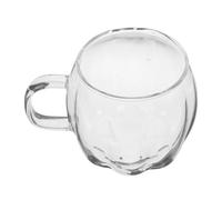 Zerodeko Taza de Vidrio de Alta Borosilicato con Diseño de Calabaza para Café y Bebidas Calientes o Frías Taza Ligera y Fácil de Limpiar para Leche Latte Cappuccino y Jugos