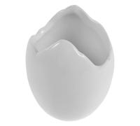 Zerodeko Tazón de Cerámica Forma de Cáscara de Huevo de Dinosaurio Blanco, Apto para Microondas, Adecuado para Desayunos y Reuniones Festivas de Pascua
