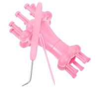 Zerodeko Tejer Doble Cabeza de Plástico Duradero para DIY Herramienta Manual para Lana y Algodón para Bufandas y Pulseras Casa