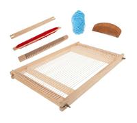 Zerodeko Telar Manual de Madera para Tapiz, Herramienta de Tejido DIY Simple, Material de Madera para Manualidades y Enseñanza Creativa Color Aleatorio