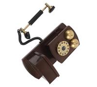 Zerodeko Teléfono Fijo Retro de Hierro Montado en Pared Estilo Vintage y Funcionalidad Decorativa para Bar y Ambientación, Ahorro de Espacio y Estilo Clásico Atemporal