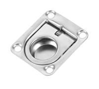 Zerodeko Tirador de Cajones Oculto de Acero Inoxidable, Pestillo de Escotilla Marina, Anillo de Tiro, Plata, Instalación Fácil, para Equipo Marino