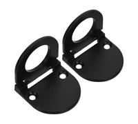 Zerodeko Tiradores Empotrados Ocultos para Cajones de Armarios, 2 Piezas, Aleación de Aluminio Cepillado, Color Negro, Perfil, Manijas de Gabinete para Cocina, Baño y Dormitorio