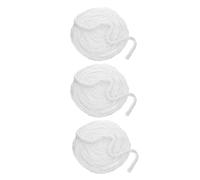 Zerodeko Tiras de Algodón para Peluquería, Paquete de 3 Bobinas Absorbentes de 175-180 G, Desechables para Permanente y Teñido de Cabello Cuerda, Uso Profesional en Salón y Cuidado Capilar