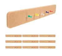 Zerodeko Tiras de Fieltro para Tablones de Anuncios de Pared 33X5 CM 10 Unidades Color Amarillo Tablero de Mensajes para Oficina y Hogar Cuaderno de Notas Adhesivas y Decoración