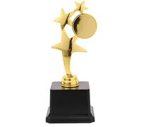 Zerodeko Trofeo de Baloncesto de Plástico Dorado Forma de Estrella, Premio Portátil y Creativo para Actividades Deportivas Competencias