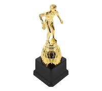 Zerodeko Trofeo de Oro de Plástico para Tenis de Mesa, Grande 20 Cm, Premio Deportivo para Torneo de Ping Pong, Decoración de Mesa y Reconocimiento de Ganadores Reutilizable