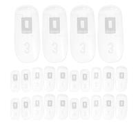 Zerodeko Uñas de Práctica Transparentes Tamaño Mediano 100 Unidades para Manicuristas Profesionales y Aficionados en Exhibición y Formación de Habilidades