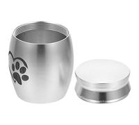 Zerodeko Urna pequeña para mascotas para perros, cenizas para perros, cenizas pequeñas, pequeñas patas de mascotas, urna de acero inoxidable, memorial, recuerdo para perros y gatos