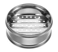 Zerodeko Vaporera de Acero Inoxidable sin Asas para Cocinar Verduras y Albóndigas Fondo de Acero Grueso Multifuncional y Fácil de Limpiar para Uso Comercial