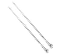 Zerodeko Varilla de Puesta a Tierra Galvanizada de Hierro, 2 Piezas (12×500 Mm), para Antenas Parabólicas y Cercas Eléctricas, Alambre de Varilla de Tierra Portátil, Estaca de Amarre