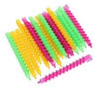 Zerodeko Varillas para Permanente Espiral Abs 100 Piezas Kit para Cabello Largo Rulos Rizadores Multicolor Herramientas para Peinar en Casa y Salón Color Aleatorio