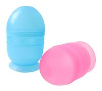 Zerodeko Vasos Mezcladores para Teñir Cabello Escala, 2 Piezas de Plástico Resistente, Tamaño Pequeño 12,5X7 CM, Ideales para Uso en Peluquería Casa, Colores Azul y Rosa