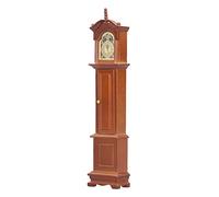Zerodis 1/12 Dollhouse en Miniatura en Miniatura Clock Pendulum Pendulum Pantalle Rack Accesorio de Muebles para Habitaciones de Casa de Muñecas a Escala 1:12; Material de Madera