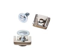 Zerodis 10 Juegos de Clips de Tornillos para Bandeja Inferior, Kit de Clips de Tuerca de Cubierta Debajo del Motor de Metal, Sujetadores de Repuesto para Instalación de Placa Protectora