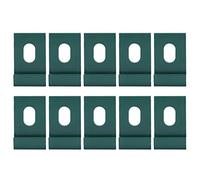 Zerodis 10 Piezas de Clips para Invernadero, Kit de Fijaciones de Clips en J de Metal, Aluminio con Fácil Instalación para Uso en Invernadero, 3,3x2,1 Cm (#3)