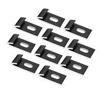 Zerodis 10 Piezas de Clips para Invernadero, Kit de Fijaciones de Clips en J de Metal, Aluminio con Fácil Instalación para Uso en Invernadero, 3,3x2,1 Cm (#2)