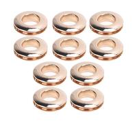 Zerodis 10 Piezas de Zapatos de Metal de Metal Kit de Zapatos Ojales de Botas para Cinturones de Cuero Reparación de Bolsos con Material de Aleación Fuerte Instalación Fácil (GOLD)