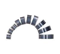 Zerodis 10 Troqueles de Corte de Acero Al Carbono de Alta Dureza Arqueados, Corte de Borde Transparente, Cuero con Juego de Punzonado para Manualidades, Carteras, Cinturones, Cartón