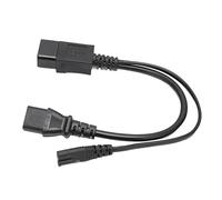 Zerodis 10A IEC320 C14 Femenino Femenino a C13 C7 C7, Cable de Flores de Flores para Máquinas de Barra, Escáneres, Alta Tecnología