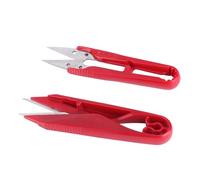 Zerodis 12 Tijeras para Enhebrar en Forma de U, Tijeras Artesanales de Acero Inoxidable para Cortar Hilos, Detalles de Bricolaje, Costura, Herramientas Profesionales de Costura Artesanal (S 1423)