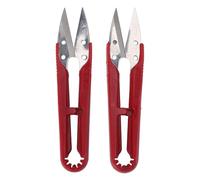 Zerodis 12 Tijeras para Enhebrar en Forma de U, Tijeras Artesanales de Acero Inoxidable para Cortar Hilos, Detalles de Bricolaje, Costura, Herramientas Profesionales de Costura Artesanal (L 1551)