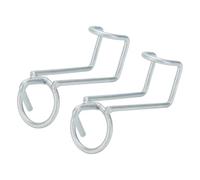 Zerodis 2 Ganchos para Cubo de Agua para Caballos, Soporte de Metal para Cubo de Alimentación, Gran Capacidad de Carga, Resistente a la Intemperie, Gancho para Colgar para Puestos de