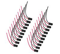 Zerodis 20 Soportes de Extensión para Bombillas T10 W5W, Conector de Goma Suave para Bombillas LED de Repuesto en Coches, Motocicletas, Barcos, Adaptador Eléctrico para Luces de Señal