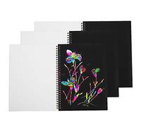 Zerodis 3 Piezas de Papel para Rascar, Tarjeta de Papel de Arte de Arcoíris Multicolor para Niños de Dibujo Creativo