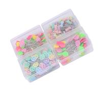 Zerodis 300 Alfileres con Cabeza de Botón de Flor, Alfileres Coloridos para Acolchar y Coser para Fijación de Bricolaje, con Caja de Almacenamiento de Plástico para Protección Segura (Tipo 2)