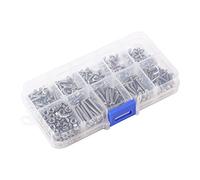 Zerodis 340 Tornillos de Acero Inoxidable M3, Kit Surtido de Tuercas de Tornillos Duraderos a Prueba de Herrumbre para Reparación del Hogar de Bricolaje Múltiples Opciones