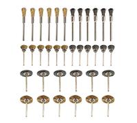 Zerodis 36 Piezas Cepillos metálicos, Conjunto de Cepillo de Rueda de Alambre de Acero Accesorios para Herramienta Rotativa