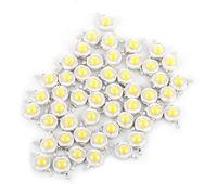 Zerodis 50 unidades de chip LED de alta potencia, intensidad súper brillante SMD COB emisor de luz componentes diodo 1 W bombilla lámpara de luz chip DIY iluminación para foco de alta potencia