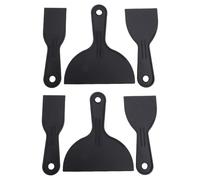 Zerodis 6 Cuchillos para Masilla, Raspadores de Pintura de Plástico Fabricados con Plástico Resistente para una Flexibilidad Controlada para Reparación de Paneles de Yeso, Pintura,
