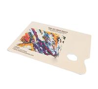 Zerodis A3 Paleta de Papel Desechable para la Mezcla de Color de Pintura Al óleo de Acuarela, Suministros de Arte Resistentes Al Agua para Todos los Artistas