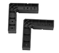 Zerodis Abrazadera de Esquina de ángulo Recto en Forma de L de 90 Grados, Herramienta de Carpintería de Plástico, Tornillo de Abrazadera de Hardware de 9,5x9,5x2cm, 2 uds. (2 piezas de bloques de