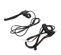 Zerodis Accesorios de Conversión de Bicicleta Eléctrica Palanca de Freno de Bicicleta Juego Ligero de Dos Piezas para Ciclistas Rendimiento Confiable y Fácil Instalación Metal Negro Resistente