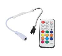 Zerodis Accesorios de Iluminación Controlador Atenuador LED de Plástico para Tiras de Luces LED con 366 Modos para Iluminación Interior y Ambiente Mini Atenuador Rf de 21 Teclas