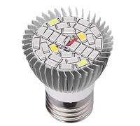 Zerodis Accesorios de Luces para Plantas Bombilla de Cultivo E27 Luz para Plantas Bombilla de Cultivo para de Interior con Disipador de Calor de Aluminio para Jardín Invernadero Hidropónico 28W LED de