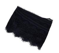 Zerodis Accesorios de Prendas Adorno de Bordado de Seda Ropa Elegante y Accesorios de Boda Longitud de 3 Yardas para Decoración del Hogar Proyectos de Bricolaje Cinta de Encaje Azul Marino Poliéster