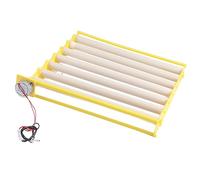 Zerodis Accesorios para Incubadoras Volteador Automático de Huevos con 7 Rodillos para 42 Huevos Ideal para Amantes de Las Codornices y los Patos de Pollo Bandeja de Incubación de (110V)