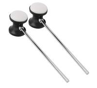 Zerodis Accesorios para Instrumentos de Percusión Mazo con Cabeza de Fieltro de Acero Inoxidable Accesorio de Tambor para Instrumentos de Percusión Bombo Pedal Beater