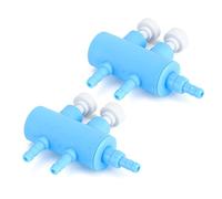 Zerodis Accesorios para Peceras Válvula Adaptador de Bomba de Aire de Acuario de Plástico Divisor de Oxígeno Ajustable de 4 Mm para Peceras y Acuicultura Desviador de Bomba de Aire de Acuario (2