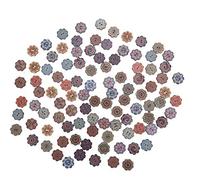 Zerodis Accesorios para Prendas Botones 100 Piezas 20 Mm Estilo Retro Hermosa Artesanía Exquisita Botones de 2 Agujeros para Coser Ropa Chaquetas Sombreros Proyectos Madera en Forma de Flor Madera