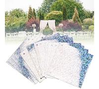 Zerodis Accesorios para Prendas de Vestir 4 Orificios en Las Esquinas, Lentejuelas de 50 X 50 Mm, Adecuadas para Decoraciones de Bodas con Temas Marinos, Superficie de Bolsas de