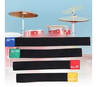 Zerodis Accesorios para Tocar Juego de Silenciador Silenciador de Práctica Duradero con Reducción de Volumen del 85% para Platillos de 14 a 20 Pulgadas Ideal para Tocar la Batería en Casa Platillo