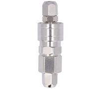 Zerodis Accesorios para Tuberías Accesorios Neumáticos Autoblocantes de Acero Inoxidable Niquelado para Suministros Industriales y Aplicaciones Automotrices Acoplador de Aire de Conexión Rápida (#2)