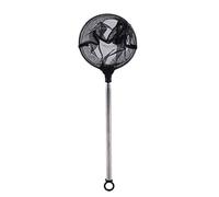 Zerodis Acuario Mini Red de Malla Ajustable, pecera Mini Peces Camarones Red de Aterrizaje Ajustable telescópico Mango Largo Pequeño Receptor de Peces(Redondo)