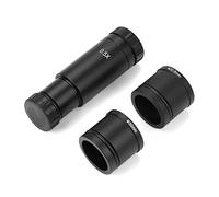 Zerodis Adaptador de Microscopio C Mount 0.5X, 23.2mm a 30mm 30.5mm | Óptica con revestimiento antirreflectante azul, inserción de tubo ajustable, lente de campo de imagen ampliada, para