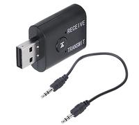 Zerodis Adaptador USB Bluetooth Receptor Transmisor 2 en 1 Portátil Adaptador Bluetooth USB Transmisión Mini Receptor Bluetooth Transmisor 2 en 1 Portátil Escritorio a Altavoz de Auriculares